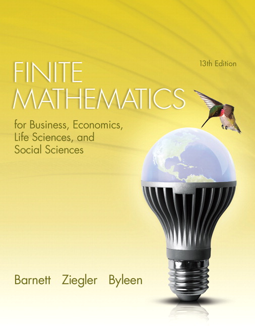 Finite Mathematics 13th edition cover