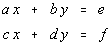 2x2 System of Linear Equations