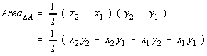 Area of Triangle A