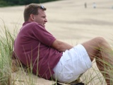 Relaxing on the sand dunes