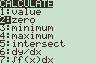 Choose Zero from calc menu